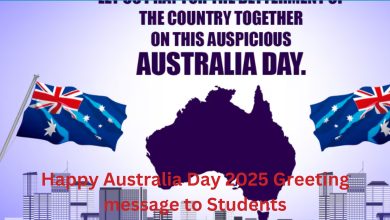 Happy Australia Day 2025 Greeting message to Students